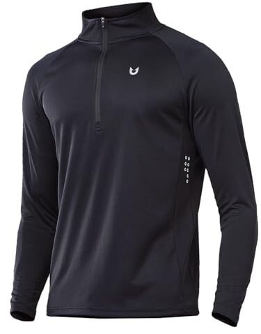 NORTHYARD Men’s Quarter Zip Pullover Athletic Running Shirts Long Sleeve | 1/4 Zip Sweatshirt, Lightweight, Moisture Wicking Breathable, Mock Neck, Half Zip Pullover, Golf Workout Gym Sports Hiking